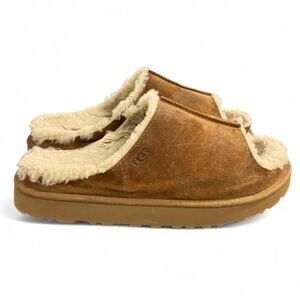 Womens Ugg Fur Slides SZ 10